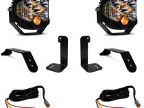 Jeep JL/JT Dual LP6 Auxiliary Light Kit w/Upfitter Baja Designs